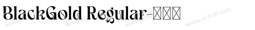 BlackGold Regular字体转换